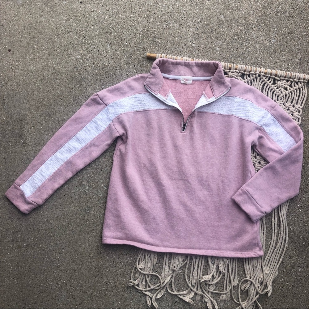 BKE Quarter Zip Pullover Sweatshirt Girls Large